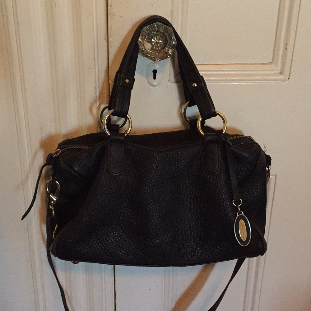 Cynthia Rowley Black Leather Crossbody